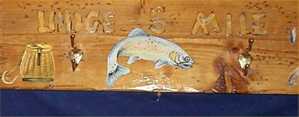 Coat Rack Hooks Cabin Lodge Home Decor Country Fish New House